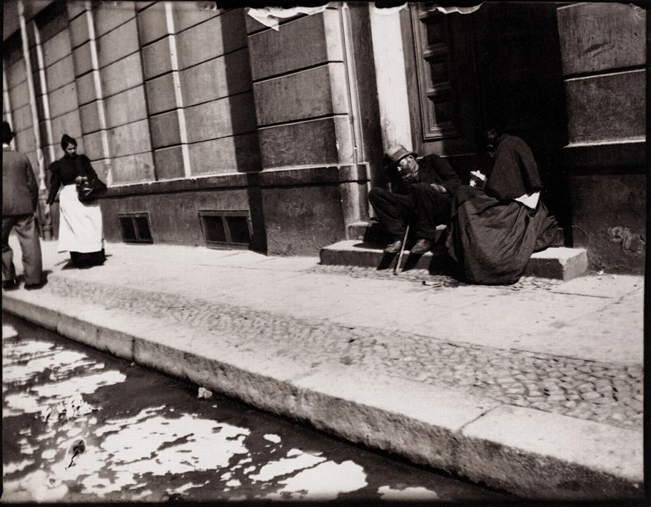 Schlafende Obdachlose in Berlin.