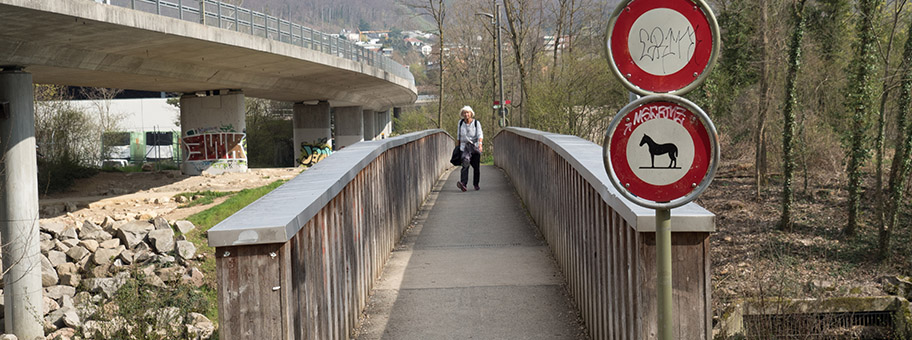 Schorenweg-Steg über die Birs, Arlesheim BL – Münchenstein BL.