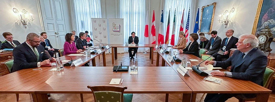 Treffen der G7-Aussenminister vom 18. Februar an der Münchner Sicherheitskonferenz 2023.