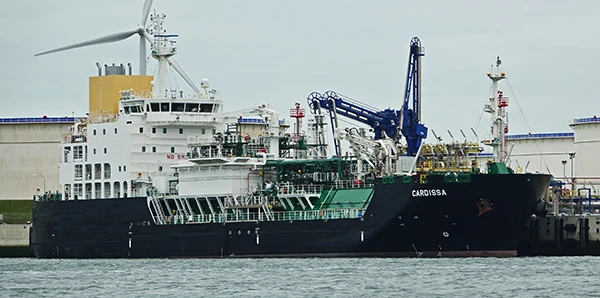 LNG-Terminal in Rotterdam.