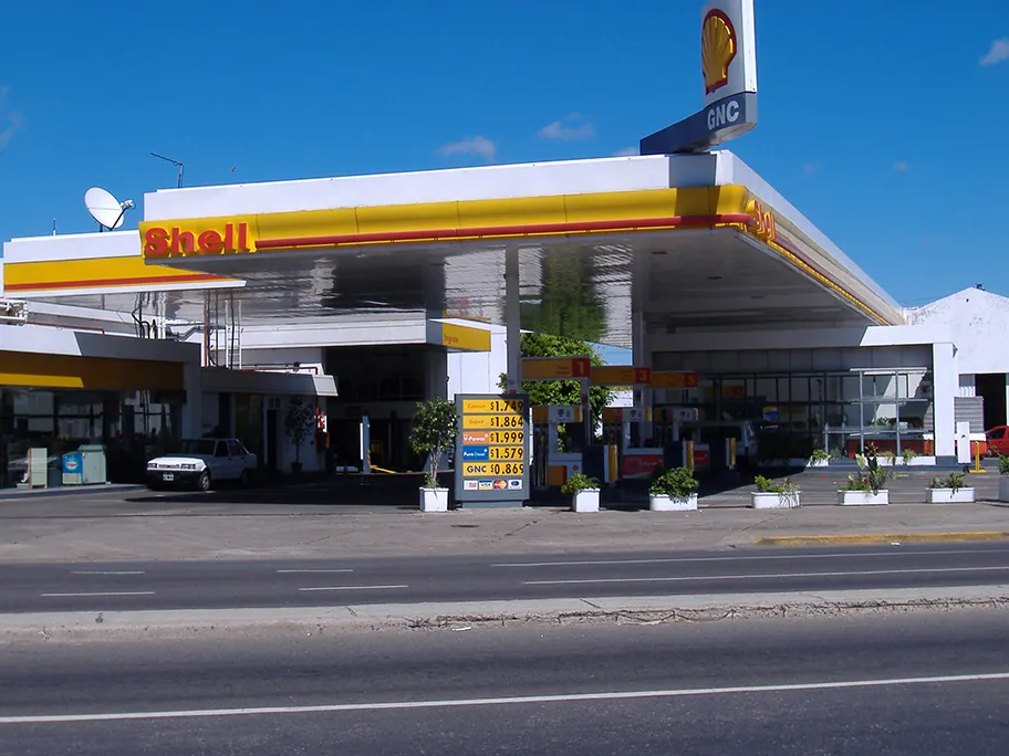 Tankstelle von Shell in Rosario, Argentinien.