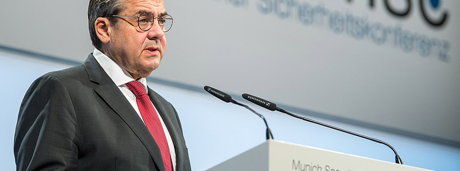 Sigmar Gabriel während der Münchener Sicherheitskonferenz 2018.