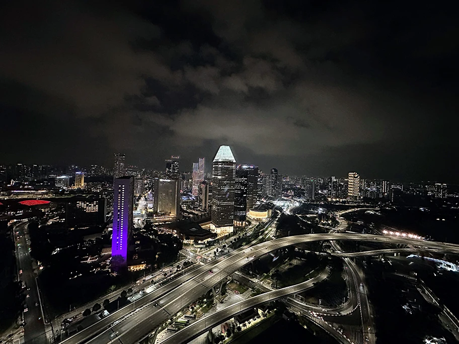 Skyline von Singapur.