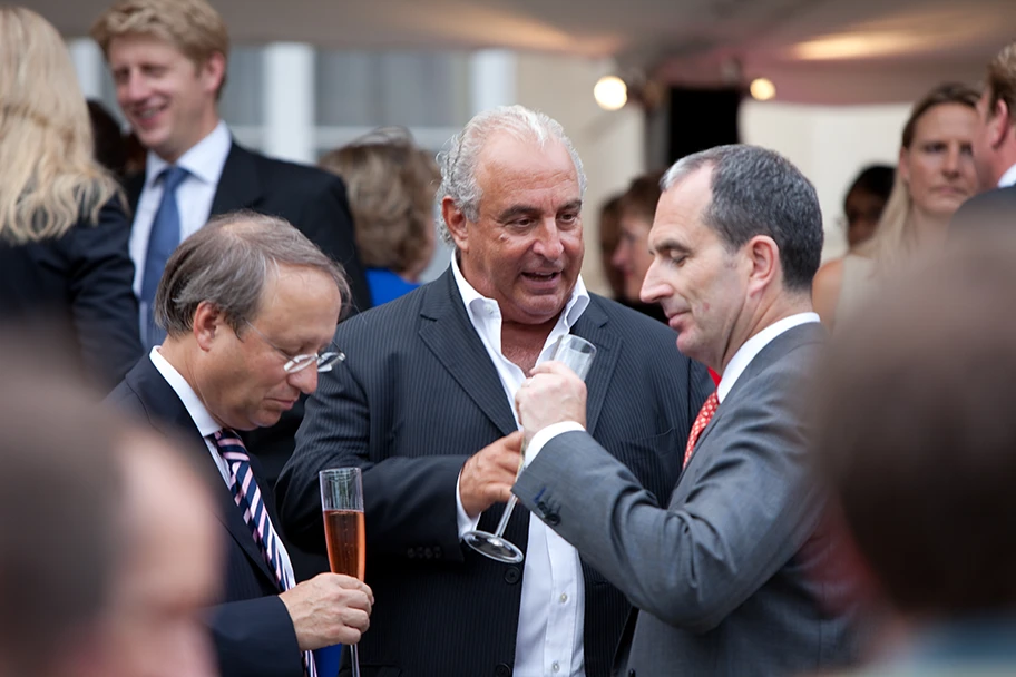 Philip Green von der Arcadia Group mit Chris Grigg, CEO von British Land.