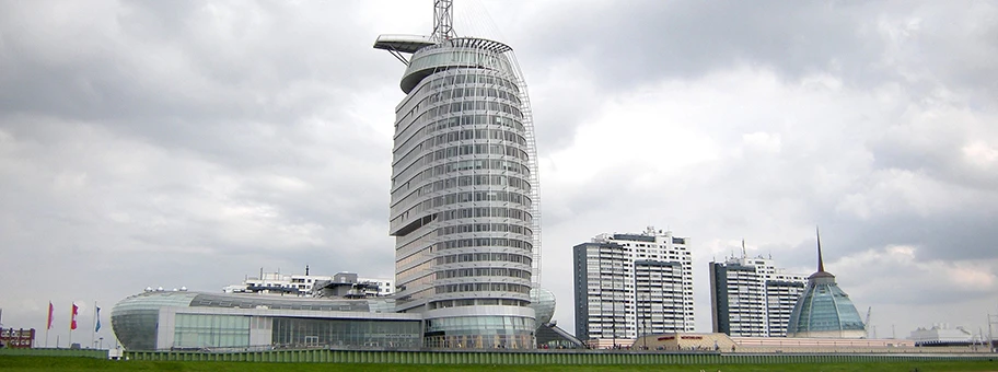 Skyline von Bremerhaven.