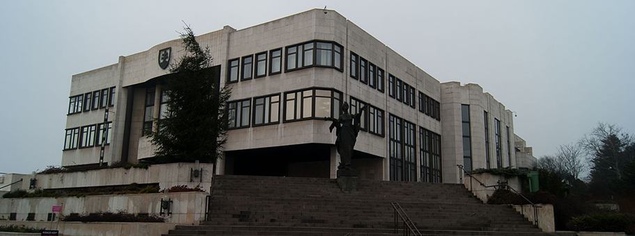 Das slowakische Parlament in Bratislava.