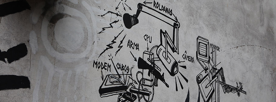 Graffiti in Lapa, Rio de Janeiro.