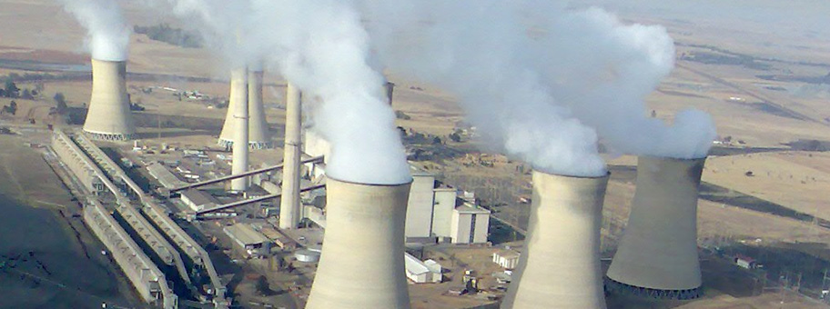 Kohlekraftwerke in, Middelburg, Südafrika.