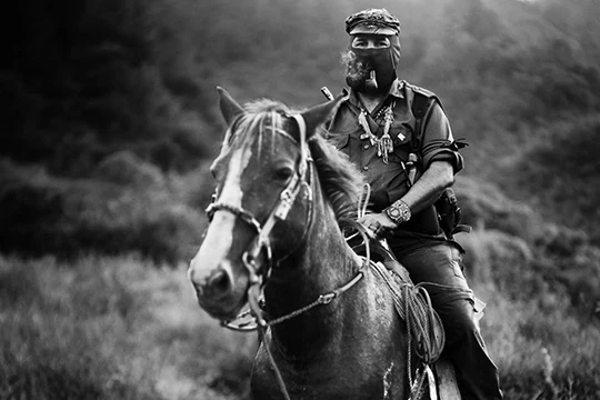 Subcomandante Marcos in Chiapas, Mexiko.