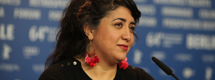 Die österreichische Film-Regisseurin Sudabeh Mortezai bei der Berlinale 2014.