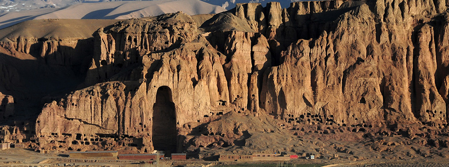 Von der Taliban gesprengte Buddha-Statue in Bamyan - Afghanistan.