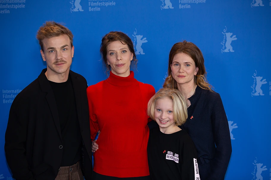 Die Crew des Films «Systemsprenger» bei der Berlinale 2019.