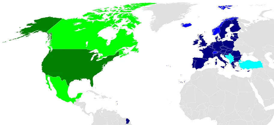 Geplantes Transatlantisches Freihandelsabkommen (TAFTA).
