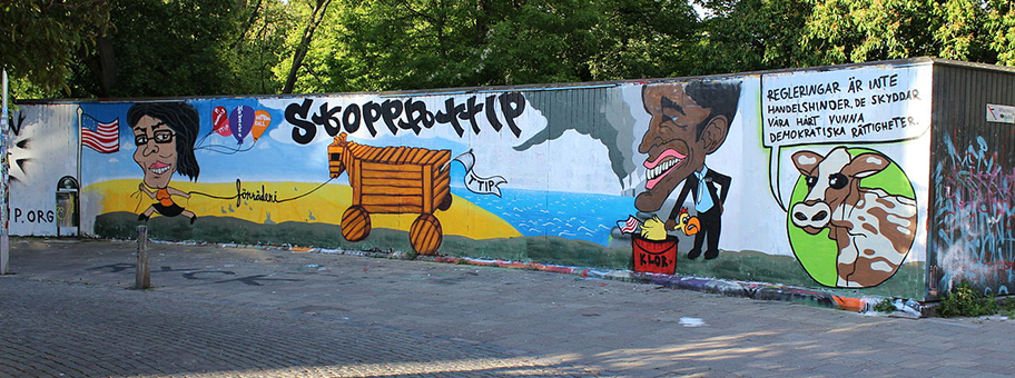 Anti-TTIP Graffiti in Malmö, Sweden.