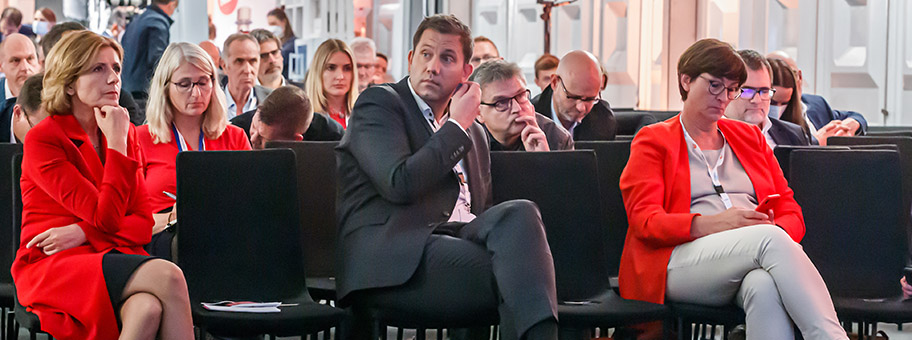 Lars Klingbeil am TV-Triell der Bundestagswahl, September 2021.