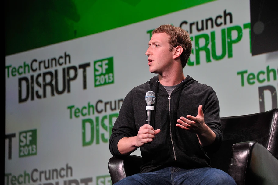 Mark Zuckerberg in San Francisco an der TechCrunch Konferenz im September 2012.