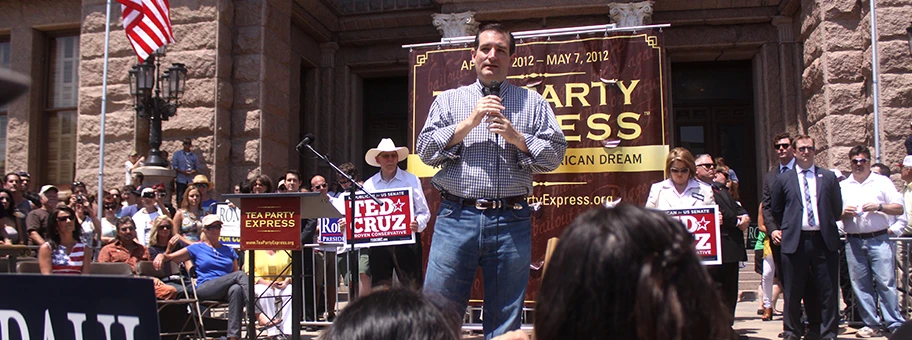 Der rebuplikanische Präsidentschaftsanwärter Ted Cruze an einer Tea Party Veranstaltung in Austin, Texas.