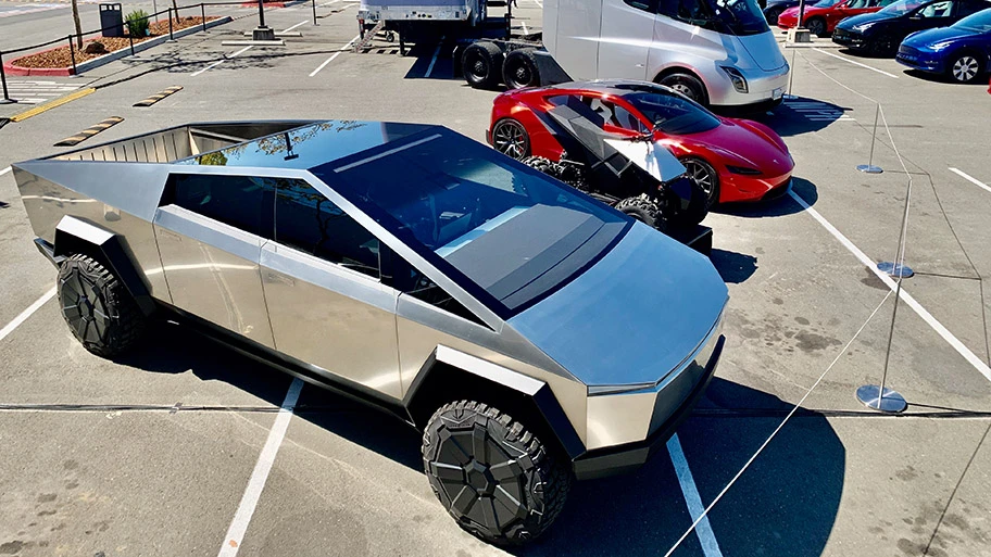 Ein Cybertruck von Tesla, September 2020.