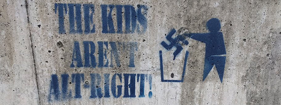 Graffiti: «the kids aren’t alt right», gefunden in Seattle, Washington.