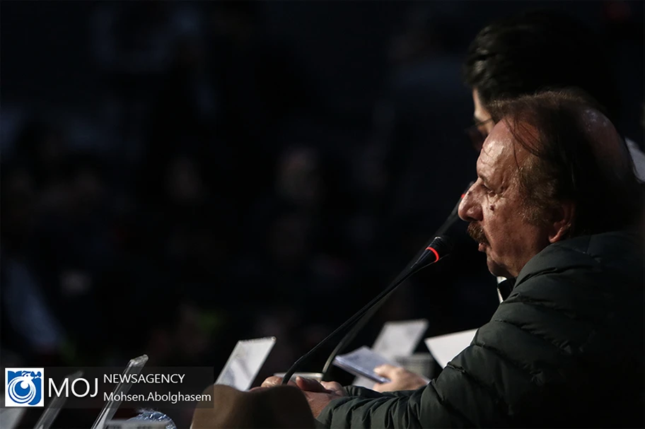 Der iranische Regisseur Majid Majidi an einer Pressekonferenz am Fajr Film Festival, Februar 2020.