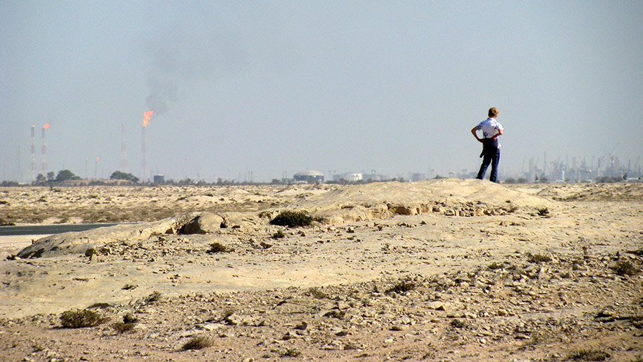 Öl Raffinerie-Anlagen in Ras Laffan, Katar.