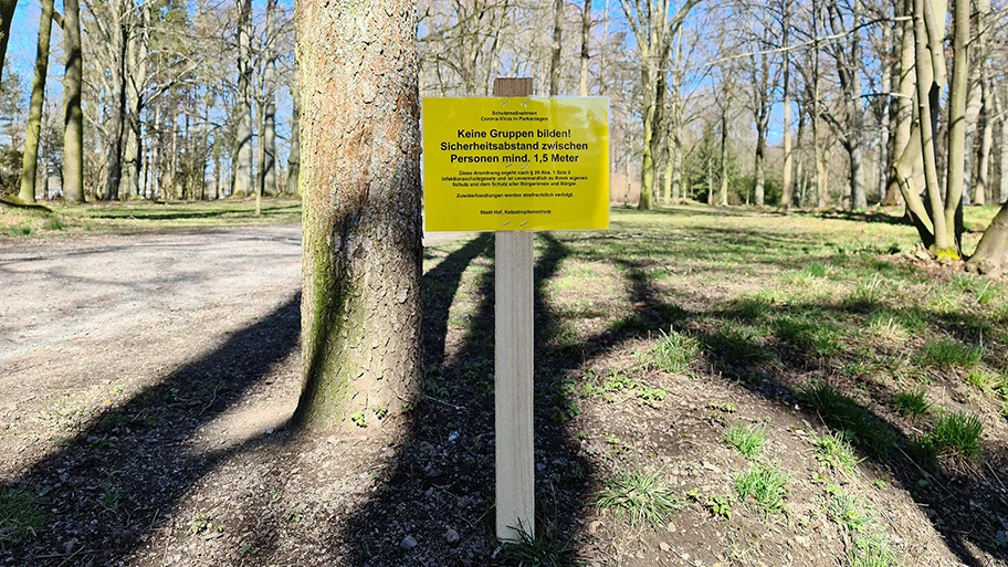 Theresienstein während COVID-19-Pandemie.