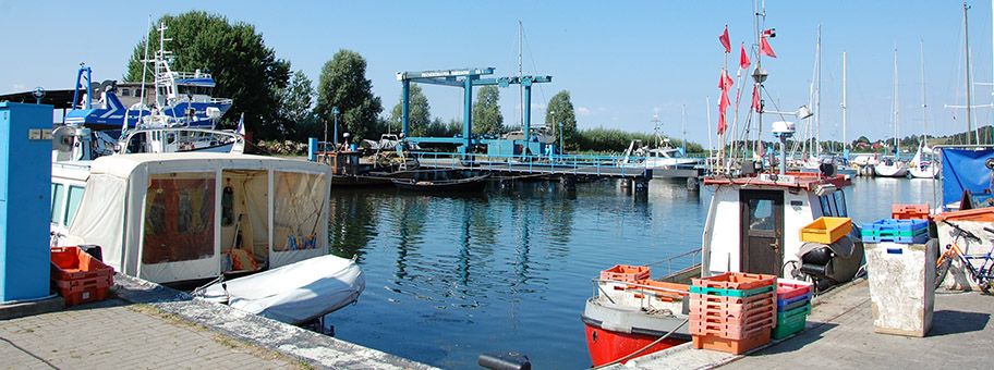 Hafen in Thiessow.