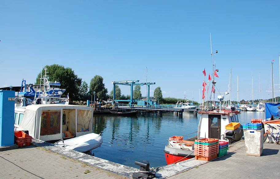 Hafen in Thiessow.