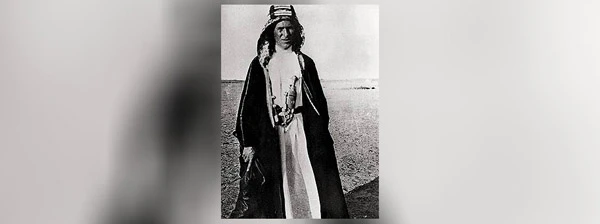 Thomas Edward Lawrence - aka Lawrence von Arabien. Nördlich von Jidda, 1917.