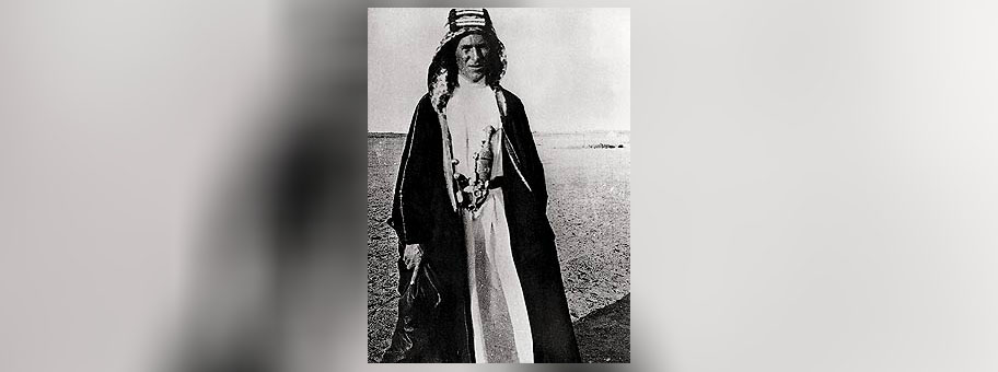 Thomas Edward Lawrence - aka Lawrence von Arabien. Nördlich von Jidda, 1917.