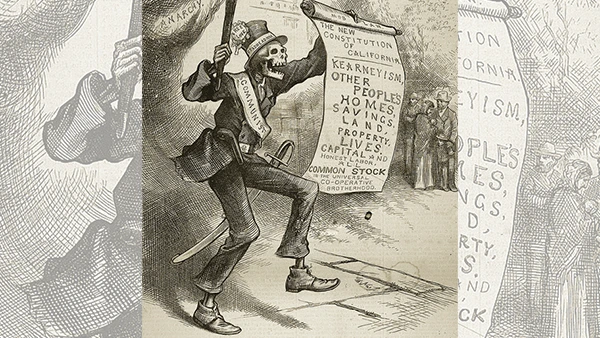 Anti-Komunistische Propaganda in Kalifornien, 1880.