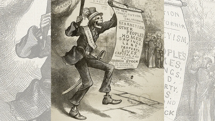 Anti-Komunistische Propaganda in Kalifornien, 1880.