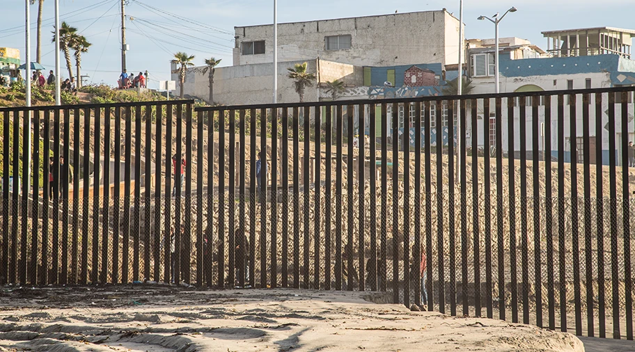 Grenze zwischen Mexiko und den USA südlich von San Diego.