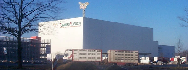 Tönnies Fleischwerk im Stadtteil Rheda in Gütersloh.