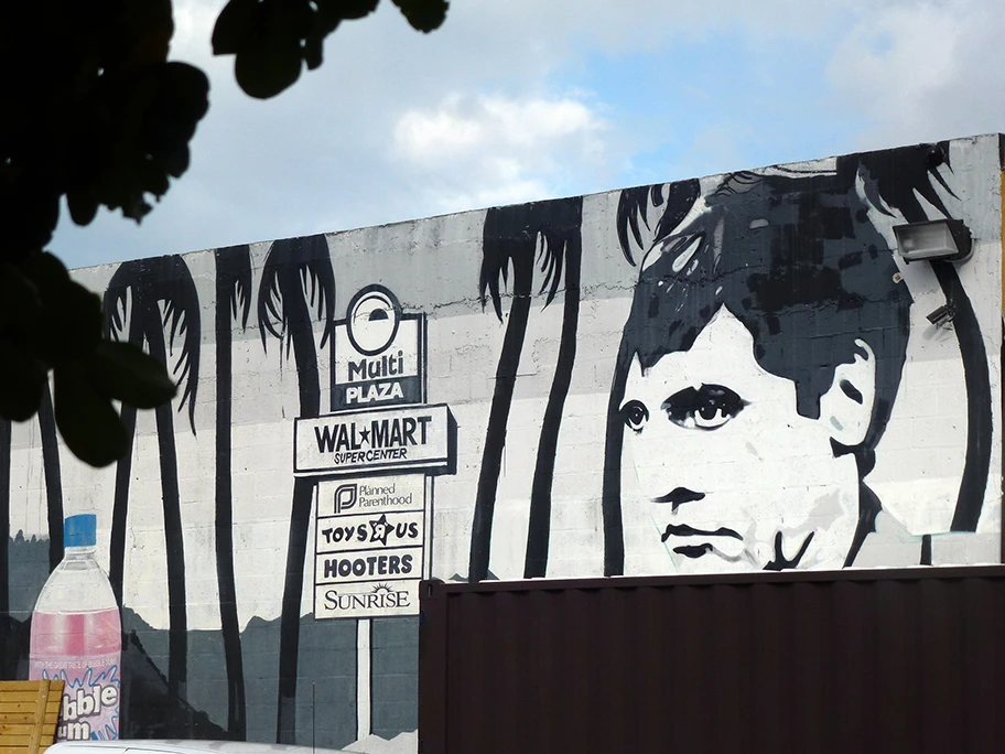 Tony Montana – Hauptfigur des Films „Scarface“ – Graffiti.
