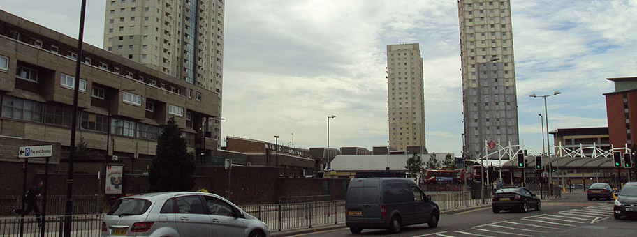 Die Tower Blocks in Edmonton, Nord-London.