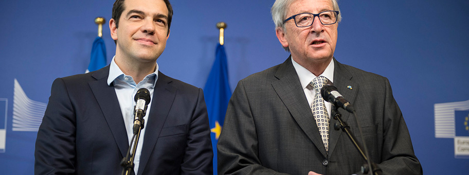 Alexis Tsipras und Jean-Claude Junker im März 2015.