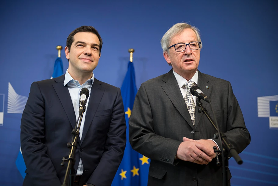 Alexis Tsipras und Jean-Claude Junker im März 2015.