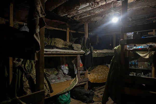 Front in der Ukraine irgendwo in der Region Cherson, 5. November 2022.