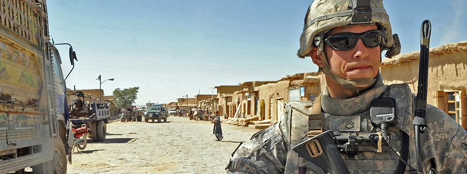 US-Einheit auf Patrouille in der Provinz Paktika im Osten von Afghanistan im September 2009.