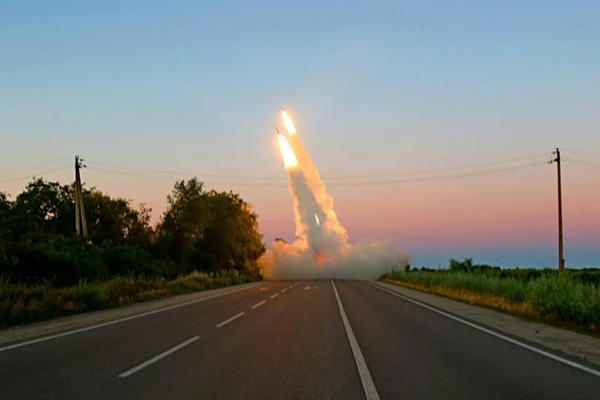 Ukrainisches HIMARS-System in Saporischschja, Juli 2022.