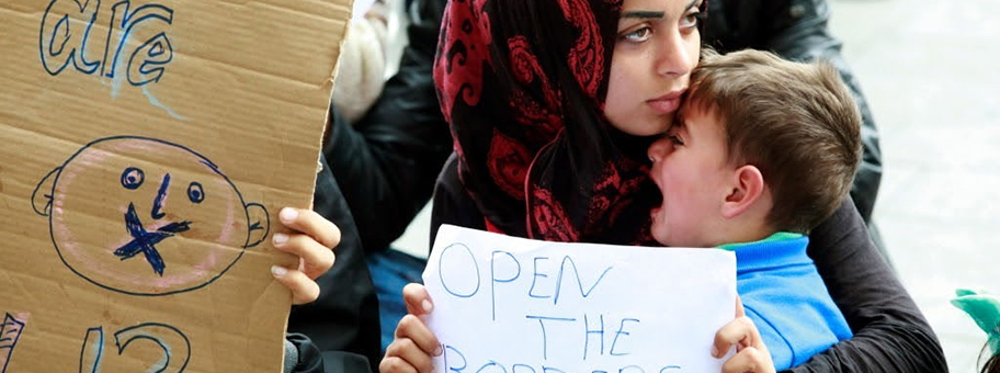 «Open the borders». Flüchtlinge am Budapester Ostbahnhof.
