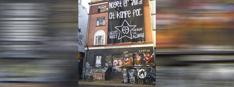 Das Ungdomshuset Haus in Kopenhagen, Dezember 2006.