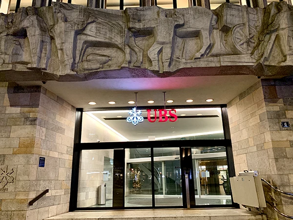 UBS-Gebäude am Paradeplatz in Zürich.
