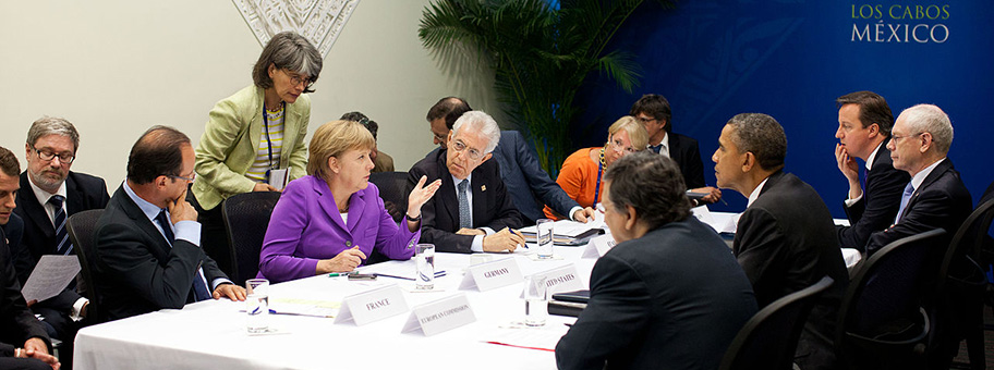 Die führenden Köpfe der westlichen Welt an dem G20 Treffen in Los Cabos, Mexiko.
