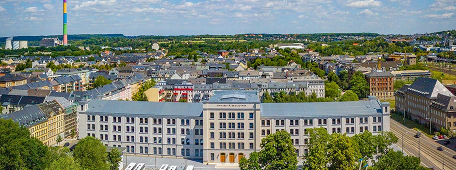 Universitätsbibliothek Chemnitz in der Alten Aktienspinnerei.