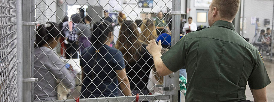 US-Gefängnis an der Grenze zu Mexiko in McAllen, Texas, Juni 2018.