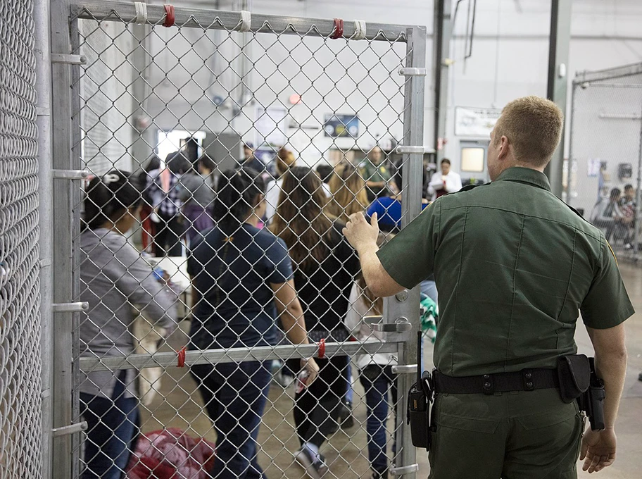 US-Gefängnis an der Grenze zu Mexiko in McAllen, Texas, Juni 2018.