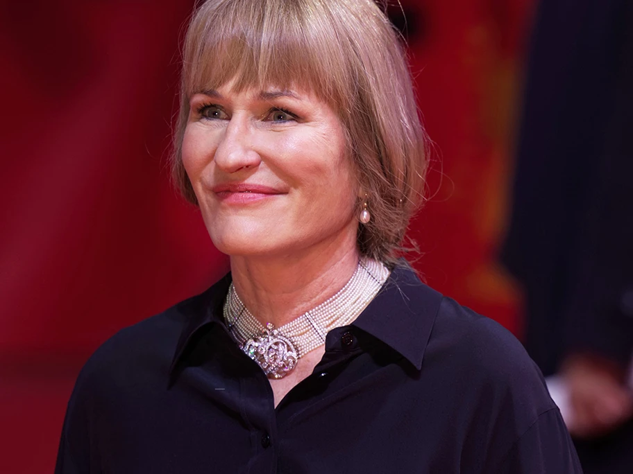 Die deutsche Filmregisseurin Valeska Grisebach bei der Berlinale 2023.