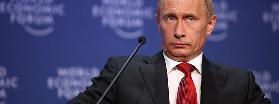 Vladimir Putin am WEF in Davos am 28. Januar 2009.